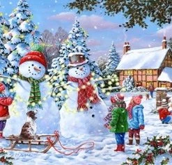 House Of Puzzles Glow In The Snow