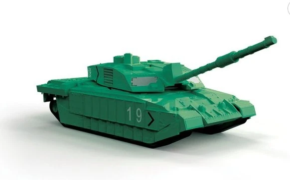 Airfix QUICKBUILD Tank Challenger Tank Green - Image 2