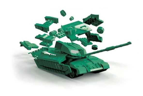 Airfix QUICKBUILD Tank Challenger Tank Green - Image 3